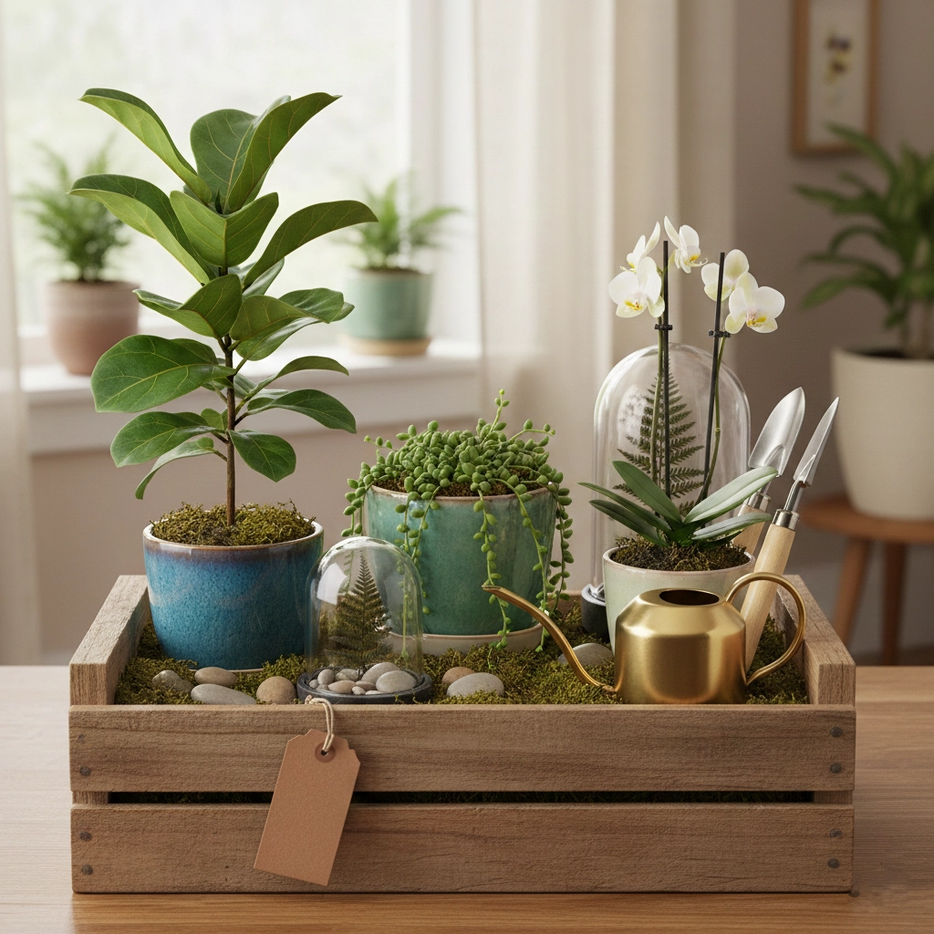 Deluxe gavesett med flere planter
